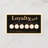 Chique make-up artiest haar salon loyaliteit Kaart Visitekaartje (Achterkant)