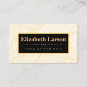 Chique make-up artiest haar salon loyaliteit Kaart Visitekaartje (Voorkant)