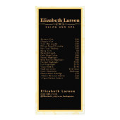 Chique make-up artiest haar salonrek Kaart (Voorkant)