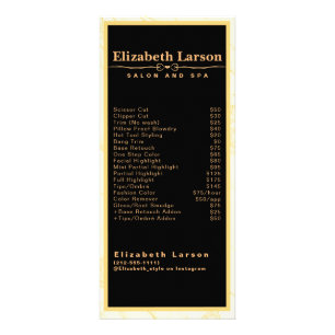 Chique make-up artiest haar salonrek Kaart