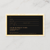 Chique make-up gouden artiest haar salon cadeau Ka Visitekaartje (Achterkant)