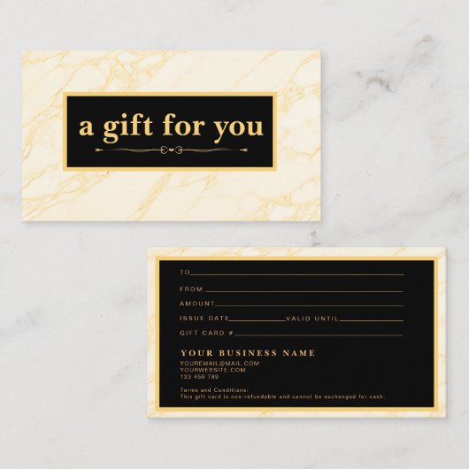 Chique make-up gouden artiest haar salon cadeau Ka Visitekaartje (Voorkant / Achterkant)