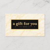 Chique make-up gouden artiest haar salon cadeau Ka Visitekaartje (Voorkant)