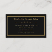 Chique make-up iriserende marmeren kunstenaar haar visitekaartje (Achterkant)