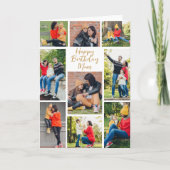 Chique mam dochter foto collage aangepaste verjaar kaart (Voorkant)