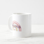 Chique "Mama" regenboog Koffiemok (Voorkant links)