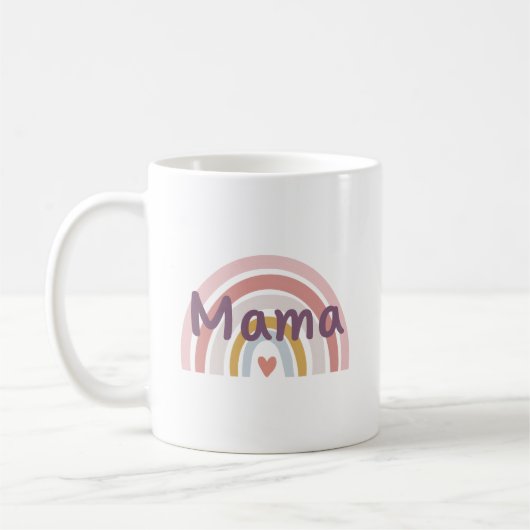 Chique "Mama" regenboog Koffiemok (Links)