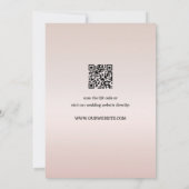 Chique Marble Blush Roze Foto Save the Date Kaart (Achterkant)