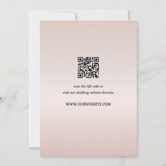 Chique Marble Blush Roze Foto Save the Date Kaart (Achterkant)