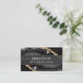 Chique Marble Design Kaarten voor Event Manager Visitekaartje (Staand voorkant)