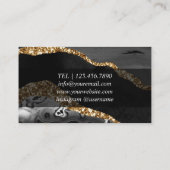 Chique Marble Design Kaarten voor Event Manager Visitekaartje (Achterkant)