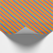 Chique Marigold Medley Gestreept inpakpapier (Hoek)