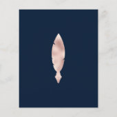 Chique marine mobiele notaris QR code foto Flyer (Achterkant)