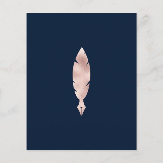 Chique marine mobiele notaris QR code foto Flyer (Achterkant)