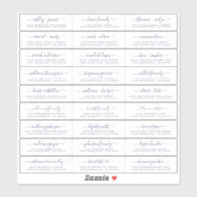 Chique marineblauwe schrift huwelijksgast adreslab