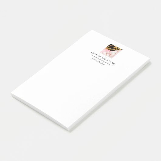 Chique marmer en folie geometrisch post-it® notes (Schuin)
