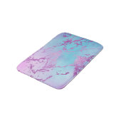 chique marmer | Glitzy Glam Violet Paarse Blue Omb Badmat (Gekanteld)