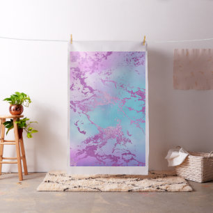 chique marmer   Glitzy Glam Violet Paarse Blue Omb Stof