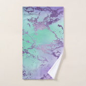 chique marmer | Lavendel Paarse en Mint Green Bad Handdoek (Handdoek)
