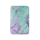 chique marmer | Lavendel Paarse en Mint Green Badmat (Voorkant Verticaal)