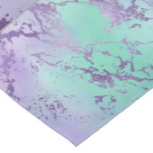 chique marmer | Lavendel Paarse en Mint Green Korte Tafelloper (Hoek)