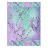 chique marmer | Lavendel Paarse en Mint Green Tafelkleed (Voorkant)