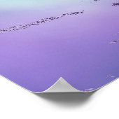 Chique Marmer | Violet Lavendel Paarse Mint Groen Poster (Hoek)