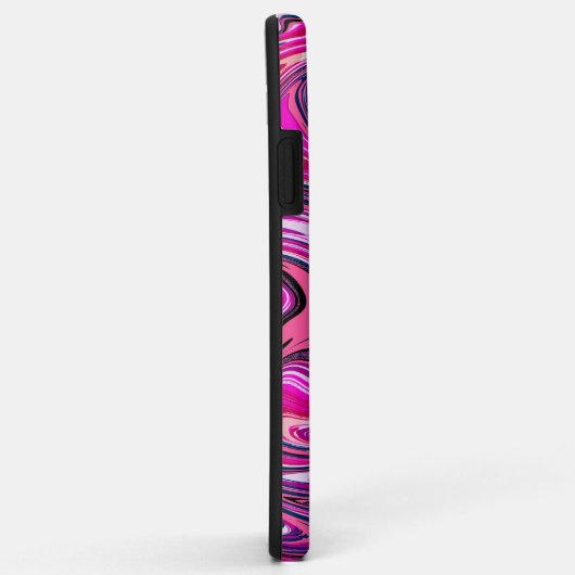 Chique Marmer Wervel Monogram Case-Mate iPhone Case (Achterkant/rechts)