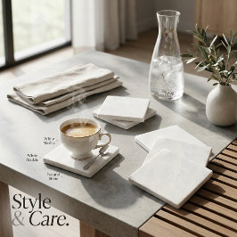 Chique marmeren afwerking decoratief stenen onderzetter