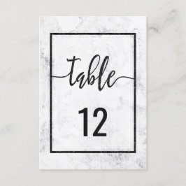Chique marmeren huwelijks tafel nummer zitplaats k kaart