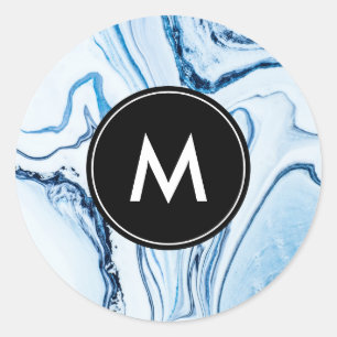 Chique Marmeren Monogram Stickers