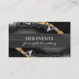 Chique Marmeren Ontwerpkaarten voor Evenementenman Visitekaartje