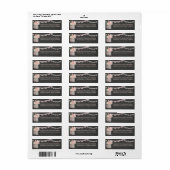 Chique Mason Jar & Chalkboard Adresetiketten Etiket (Full Sheet)