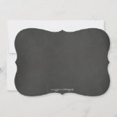 Chique Mason Jar & Chalkboard Bruiloft Uitnodiging (Achterkant)