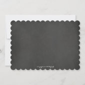 Chique Mason Jar & Chalkboard Bruiloft Uitnodiging (Achterkant)