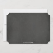 Chique Mason Pot & Schoolbord Bruiloft Uitnodiging (Achterkant)