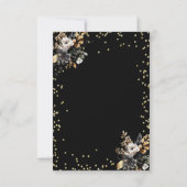 Chique Masque Diamonds Zwart Rozen Sweet 16 Kaart (Achterkant)