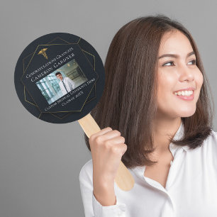 Chique Medische School Foto Afstudeerfeest Handwaaier