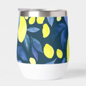Chique Mediterraan Rustiek Citroenen Blauwe Blad (Rechts)