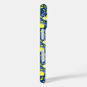 Chique Mediterraan Rustiek Citroenen Blauwe Blad Case-Mate iPhone Case (Achterkant / Rechts)