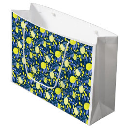 Chique Mediterraan Rustiek Citroenen Blauwe Blad Groot Cadeauzakje