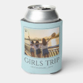 Chique meisjes reis | Meisjes weekend Custom Foto Blikjeskoeler (Blikje Achterkant)
