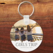 Chique meisjes reis | Meisjes weekend Custom Foto Sleutelhanger (Voorkant)