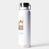 Chique meisjes reis | Meisjes weekend Custom Foto Waterfles (Achterkant)