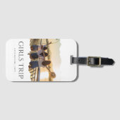 Chique meisjes reis | Meisjes weekend Foto Bagagelabel (Voorkant (horizontaal))