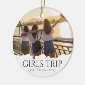 Chique meisjes reis | Meisjes weekend Foto Keramisch Ornament (Links)
