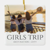 Chique meisjes reis | Meisjes weekend Foto Keramisch Ornament (Voorkant)