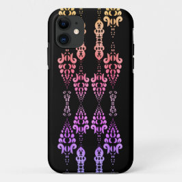 Chique Meisjesachtig Roze en Paarse Sierpatroon Case-Mate iPhone Case