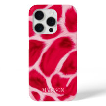 Chique meisjesachtig roze rode luipaard dierprint 