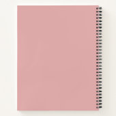 Chique, meisjesachtig roze, vrouwelijke scripttyp notitieboek (Achterkant)